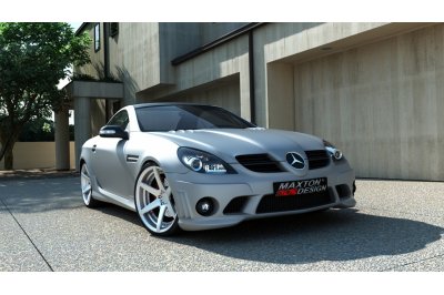 Бампер передний AMG W204 Look на Mercedes SLK R171